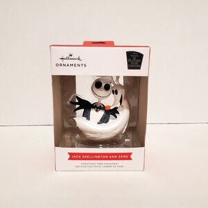 Nightmare Before Christmas Jack Skellington and Zero Hallmark Ornament Disney